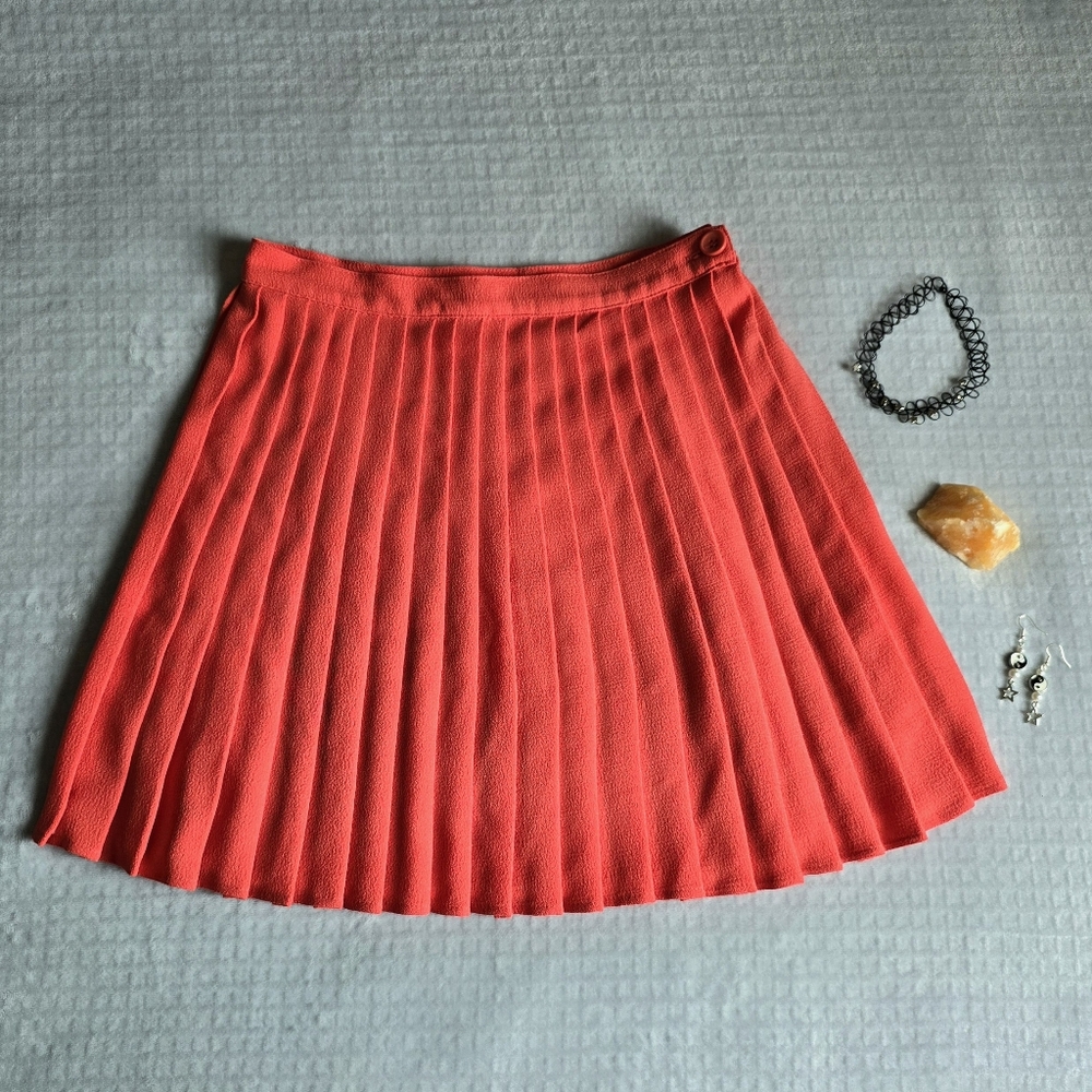 vintage american apparel coral tennis skirt – soft grunge y2k vibes